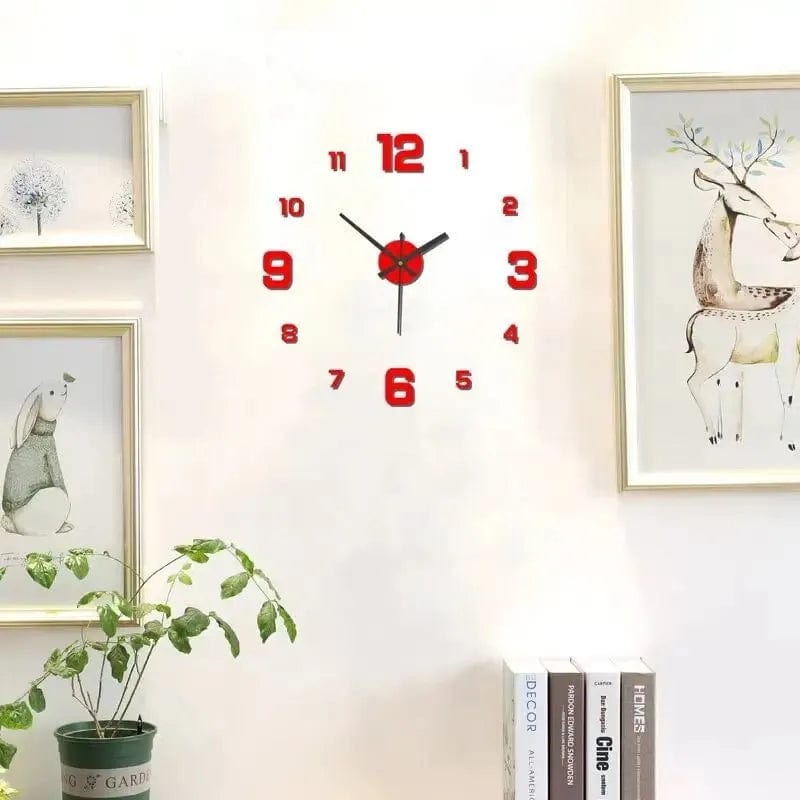 European Elegance: Transform Your Space with a Circular DIY Wall Decal Clock