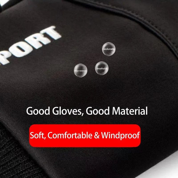 Full-Finger Waterproof Gloves – Winter Touch Screen Fleece Gloves for Outdoor Sports & Motorcycling