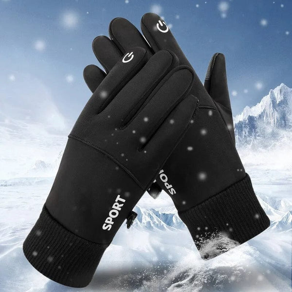 Full-Finger Waterproof Gloves – Winter Touch Screen Fleece Gloves for Outdoor Sports & Motorcycling