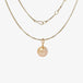 Trendy 18K Real Gold Necklace with Natural Freshwater Pearl Charm Bead Pendant - Solid 18K Yellow Gold Jewelry