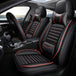 Enhance Your Drive: Universal PVC PU Leather Car Seat Covers for VW Golf in Elegant Black