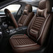 Enhance Your Drive: Universal PVC PU Leather Car Seat Covers for VW Golf in Elegant Black