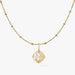 Trendy 18K Real Gold Necklace with Natural Freshwater Pearl Charm Bead Pendant - Solid 18K Yellow Gold Jewelry